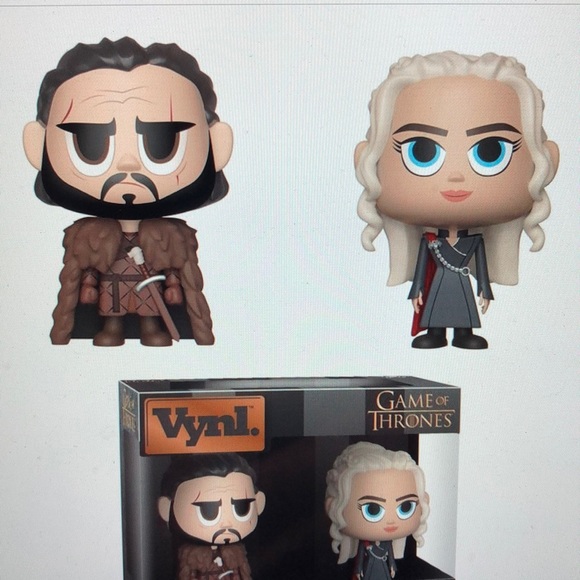 Vynl Jon Snow & Daenerys Targaryen Figures/New - Picture 3 of 6